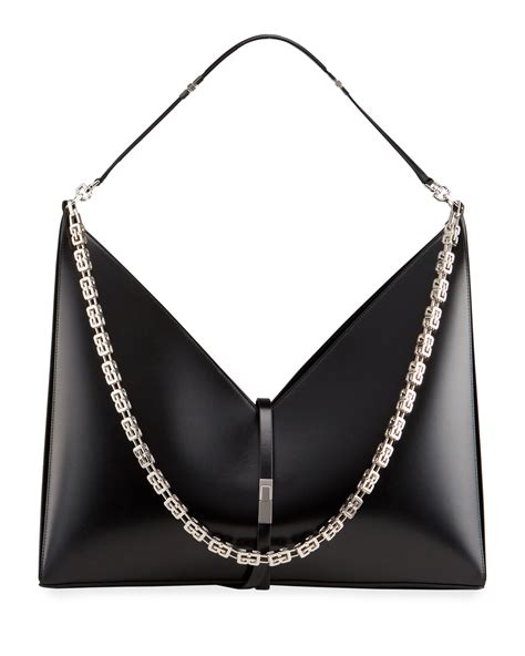 givenchy bb05100695 001|Large Cut Out bag in Box leather with chain .